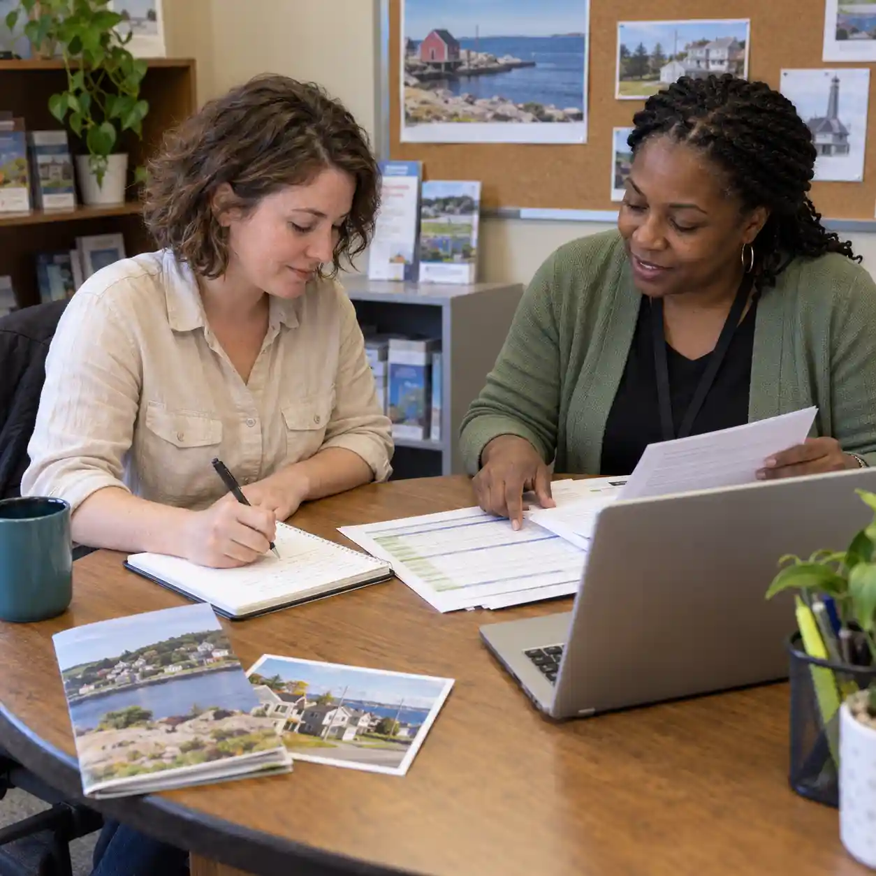 Employer and candidate reviewing an opportunity