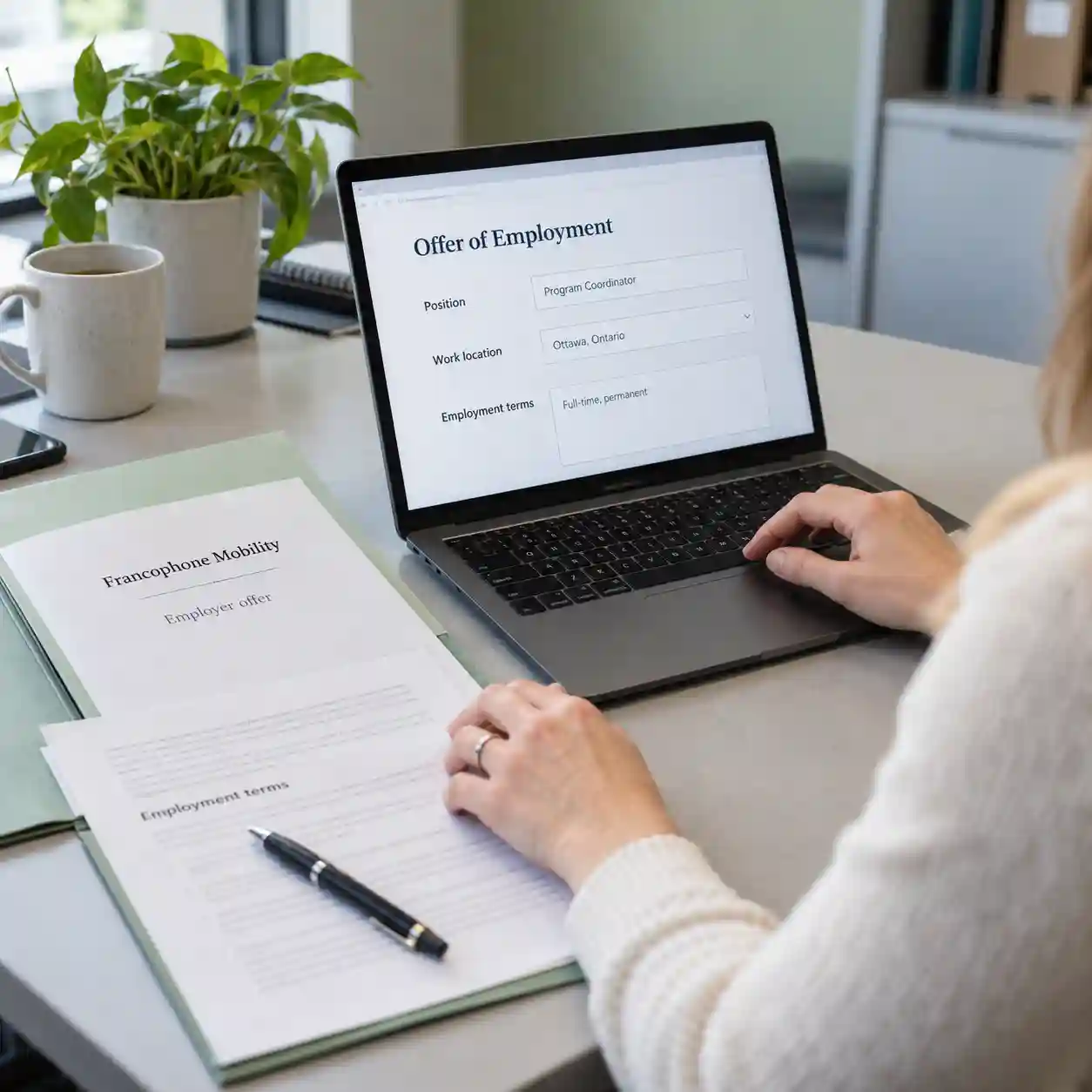 Francophone Mobility application documents