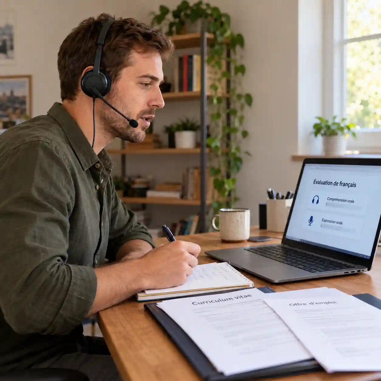 French-speaking worker preparing for a Canadian work permit